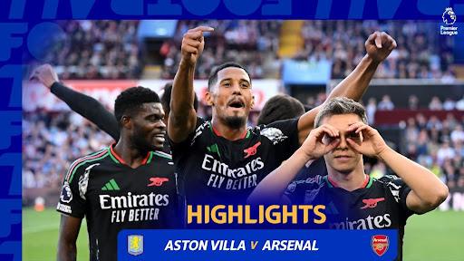 Premier League 2024 Highlights: Arsenal Secures Away Win Against Aston Villa