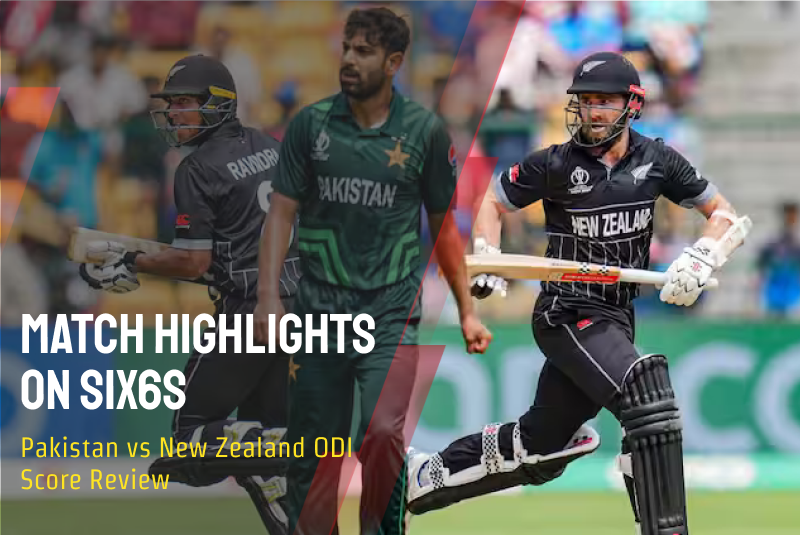 Match Highlights on Six6s: Pakistan vs New Zealand ODI Score Review